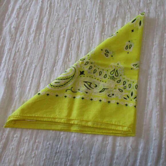 Set of 3 vintage 1990s cotton bandanas - Picture 7 of 7